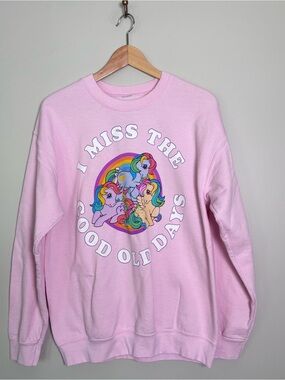 My Little Pony "I Miss The Good Old Days" Long Sleeve Sweatshirt-Women Size S/M